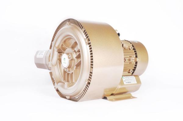 High Flow Industria Turbo Ring Air Blower 3.45kw Double Stage High Pressure