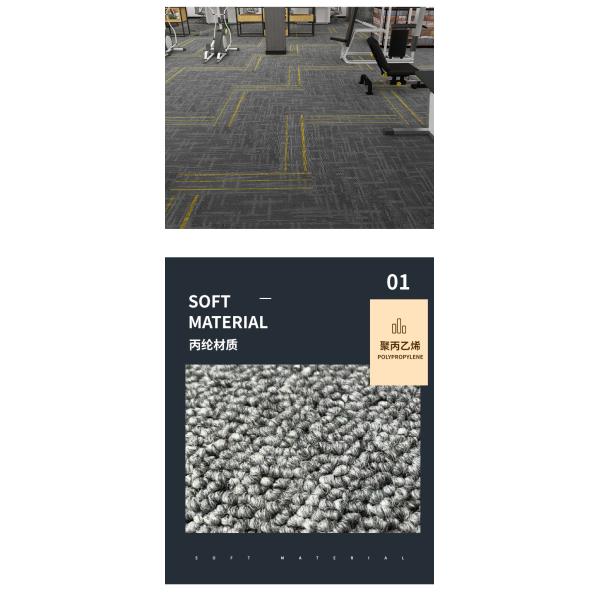 All over soundproof and flame retardant cement floor Commercial Floor Mat