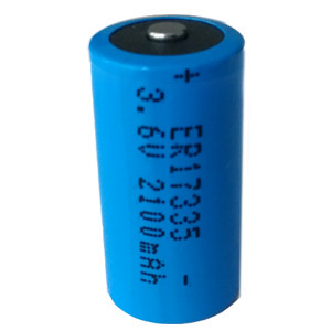 ER17335 LiSOCl2 Lithium Thionyl Chloride Battery with 2200mAh Capacity and Over 10 Years Shelf Life for Extreme Temperatures