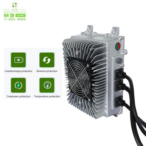 3.3KW OBC Cargador 30V - 800V 6.6KW Carga rápida a bordo Cargador para motocicletas Golf Carro carretilla elevadora eléctrica