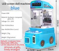 Blue Customized Children's Game Machine Coin-operated Plush Toy Arcade Game
