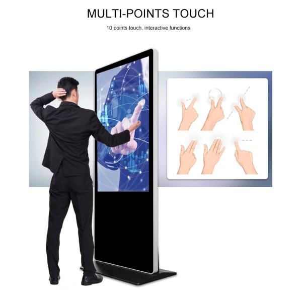 Wall Mounted 43 Inch Digital Signage Kiosk Led Display