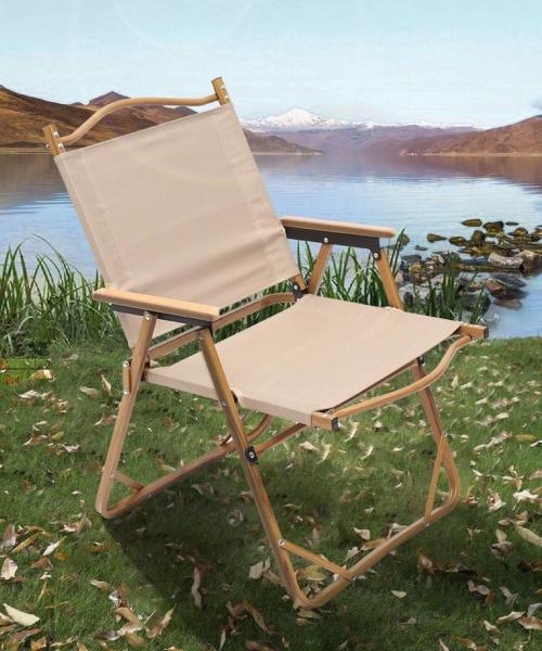 55cm Camping Outdoor Chairs Leisure Kermit Aluminum Folding Beach With Backpack