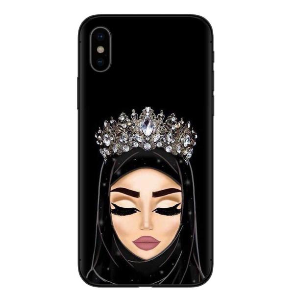 Lightweight Designer Cell Phone Cases Black Islamic Hijab Girls Gift Anti Shock