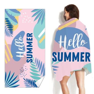 Custom Logo Beach Towel Personalized Photo Design Text Name Beach Towel for Kids Men Women Sand Free Quick Dry Bath