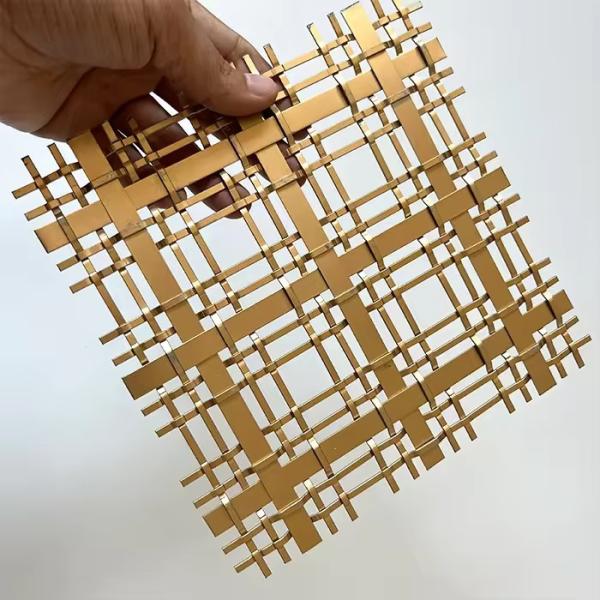 High Transparency Architectural Woven Metal Mesh Corrosion Resistant For Exterior Wall