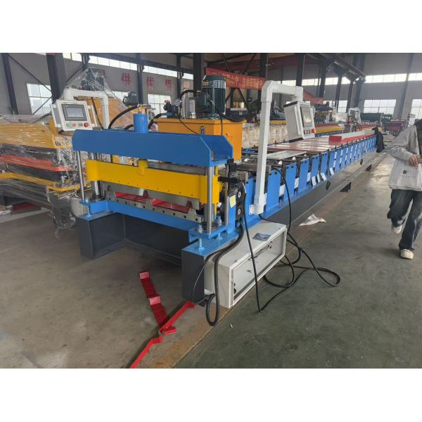 Three Peaks 820 Roofing Sheet Roll Forming Machine For Afira Market Good Quality 