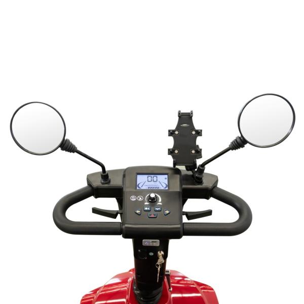 Novo scooter elétrico de 450W de quatro rodas para o exterior Scooter de compras com aprovação do Mdr vermelho