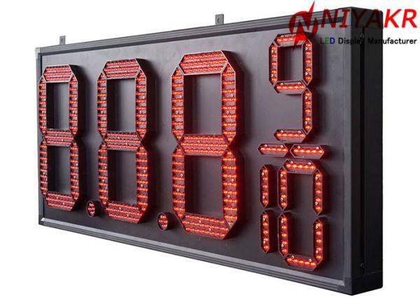 Remote Control IP65 LED Gas Price Signs Gas Station Digital Signage 5000 Cd/m2