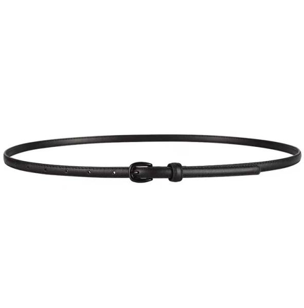 o couro da forma das mulheres de 1.0cm cerca Pin Buckle pintado magro