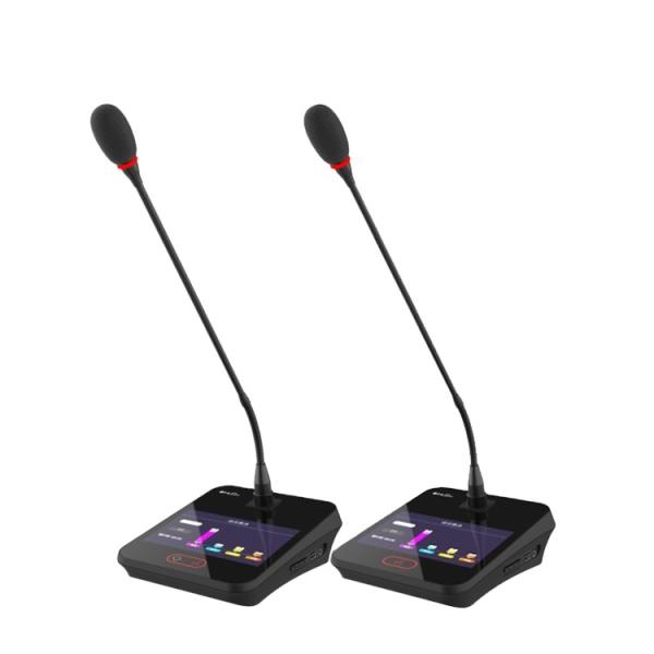 HUAIN Hand in Hand 5G Discussion Chairman Unit Voting Microphone Wireless Conference System Mic with Control Unit