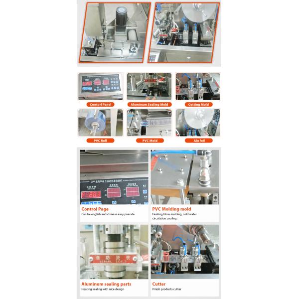 Повторно использовать воды уплотнителя пакета волдыря капсулы PVC Softgel Alu