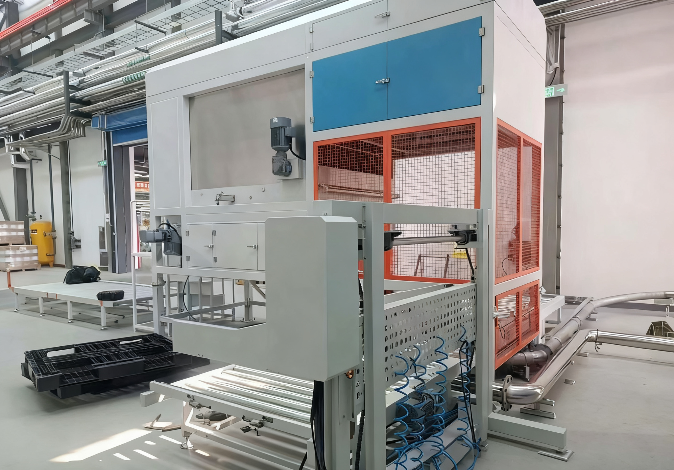 Carbon Steel / SUS304 Automatic Bag Opening Machine 380V 50Hz Easy Integration