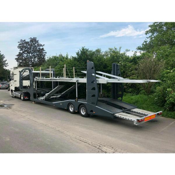 13600 mm+1300 mm de longueur 2550 mm de largeur Extension2 AXLE CAR CARRIER Semi-remorque