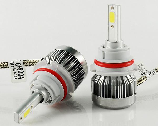 Hot Cheap C1 60W 6000LM Fanless 9004/9007 H/L LED HEADLIGHT with 6000K