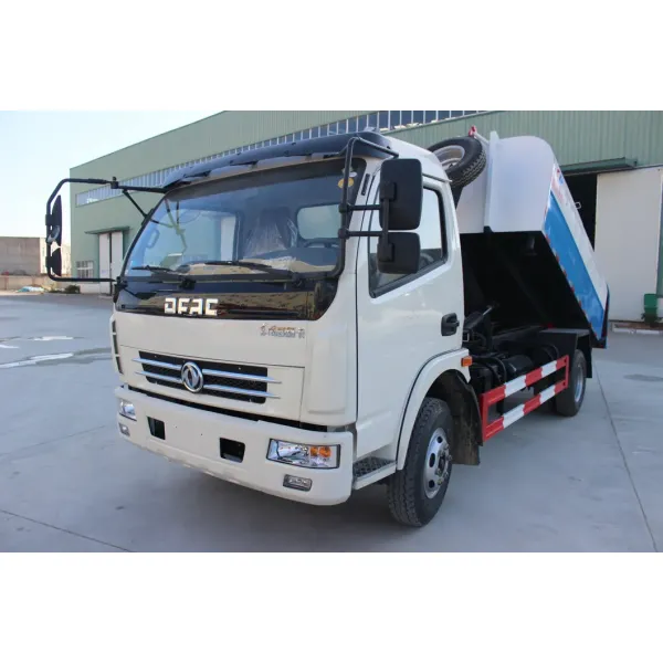 Dongfeng 8m3 Detachable Hopper with Hook Lift Garbage Truck