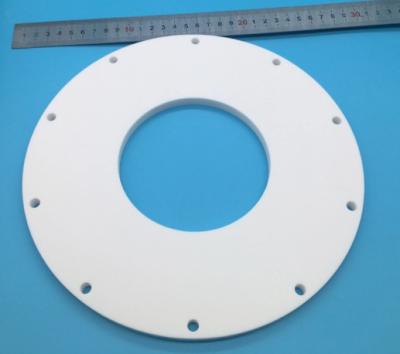 Isolado vista - a folha resistente de Macor da placa de Mica Macor Machinable Ceramic Flange