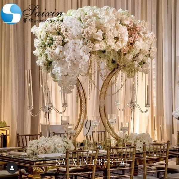 140CM Prata de ferro preto para decoração de flores