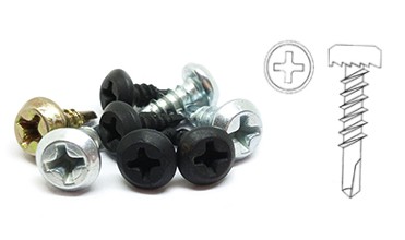 Винт крыши собственной личности головы наговора лотка ферменной конструкции фланца наговора металла нержавеющей стали винта сверла наговора сверля с резиновой шайбой