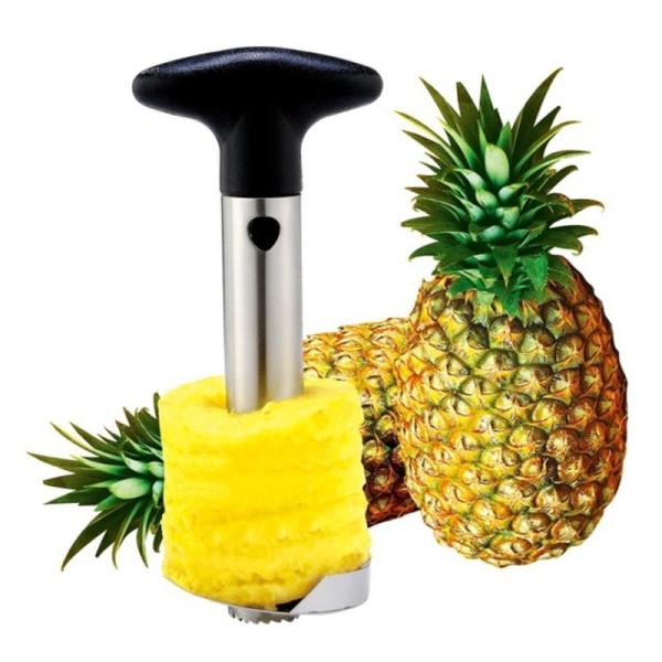 Black Manual Stainless Steel Fruit Slicer with Sharp Blade and Detachable Handle