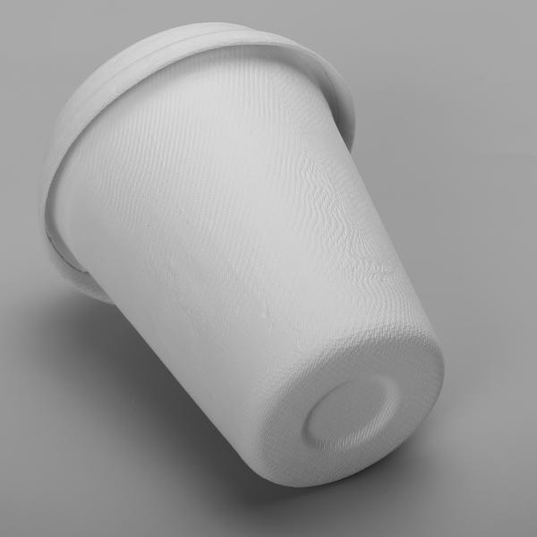 Багасса отлила чашки и крышки в форму пульпы течебезопасные 8oz 250ml Biodegradable
