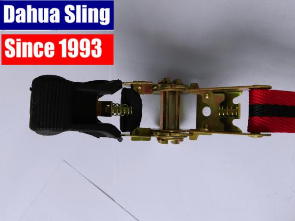 Multi Color Certified Polyester Tension Belt / Ratchet Tie Down Straps with S Hooks