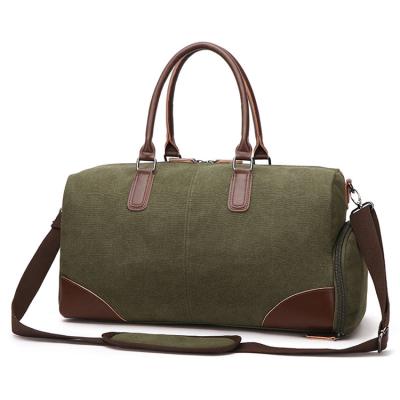 Custom Ladies Microfiber Leather Canvas Tote Bag Women Weekender Duffle Bag