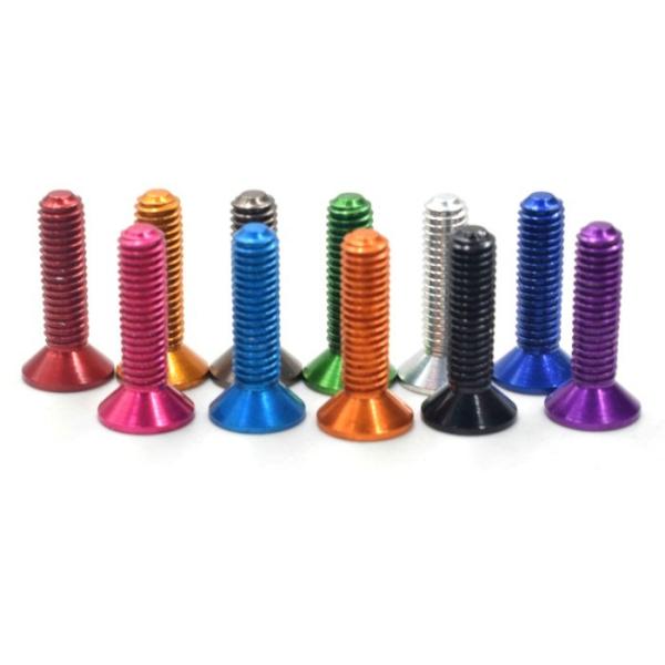 Color Anodized DIN 912 Aluminum Hexagon Head Screws M4 45mm