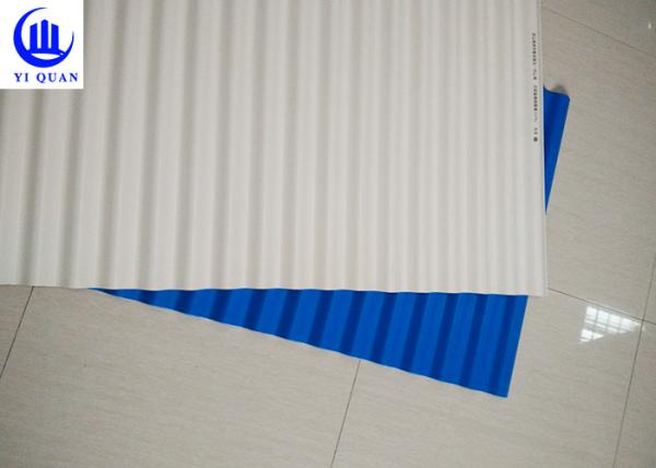 Tuiles de toit en plastique ondulées anti-corrosives de feuilles de toiture d'UPVC