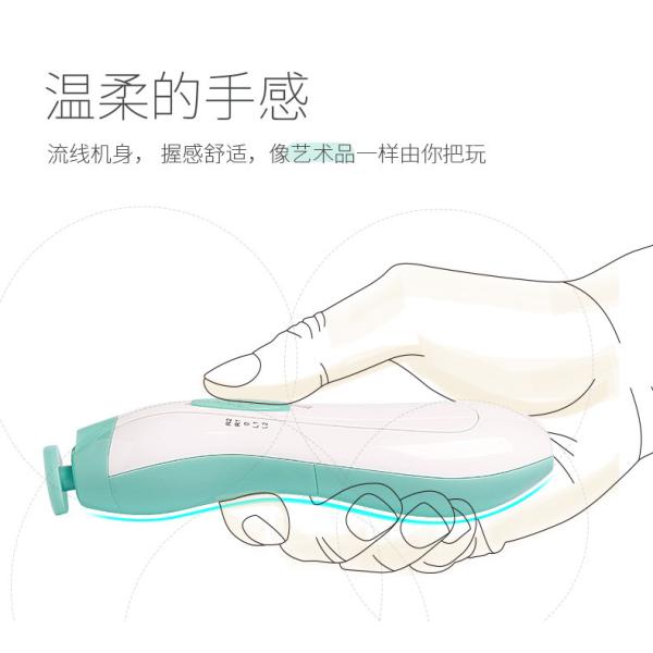 2 Speed Electric Baby Nail Trimmer With 6 Grinding Heads