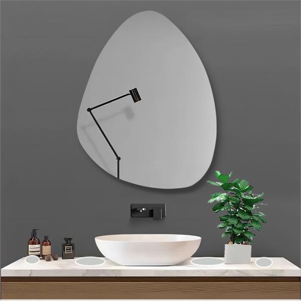 Wall Mounted Bathroom Mirror Modern Glass Beauty Gold Full Make Up Mirror for Everyday