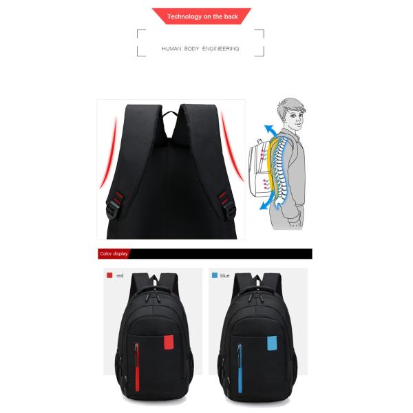 Private Label Waterproof Backpack With Laptop Pocket , Oxford Unisex Travel Backpack