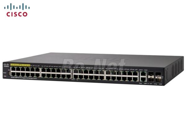 52 Port Cisco Gigabit Switch , PoE Managed Switch 740W 2 Gigabit Copper SFP Combo Port