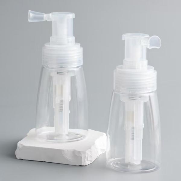 140ml and 180ml Powder Spray Bottle Empty Cosmetic Bottle with Customized Color for Personal Care