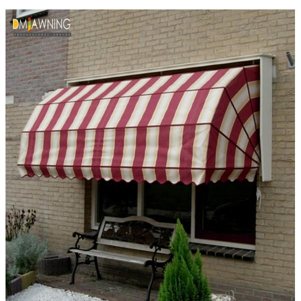 Anti UV Aluminum French Style Awnings Waterproof Folding Dutch Canopies