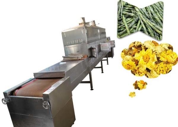 60 Kw Microwave Flower Dryer Machine Stainless Steel Material For Flower Tea Leaf