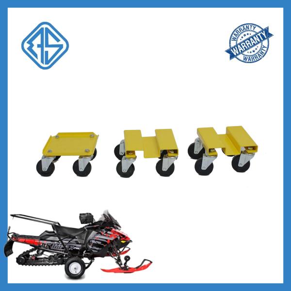 Nylon Straps Yellow Snowmobile Wheel Dollies For Gravel Anti-Slip