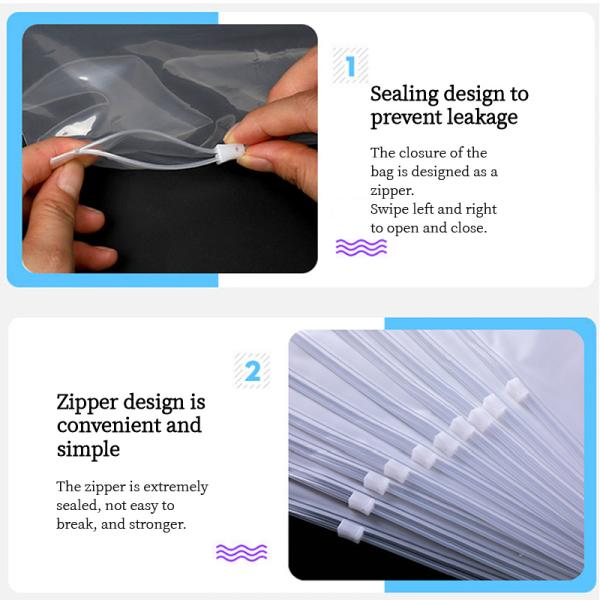 Изготовленная на заказ Resealable сумка PVC Ziplockk упаковывая ясно заморозила пластиковые сумки застежка-молнии для одежд