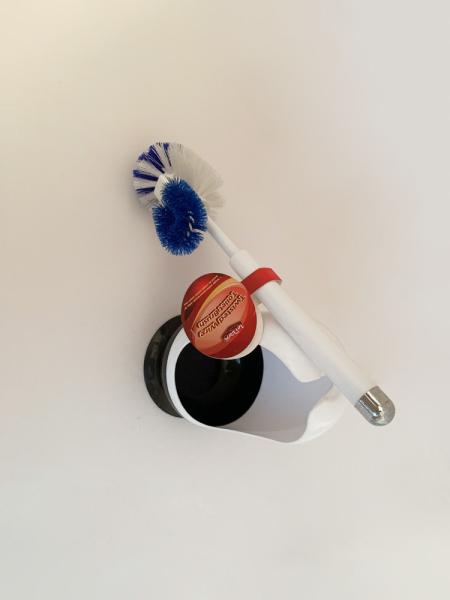 12x40cm Toilet Bowl Brush And Holder For Bathroom Storage PP Bristles
