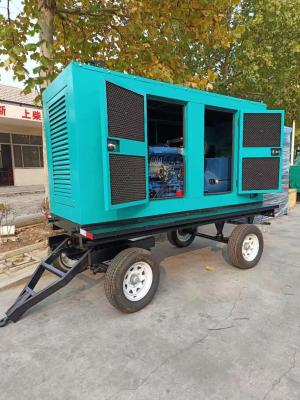 80KW silencioso gerador tipo trailer à prova de som com estrutura de aço