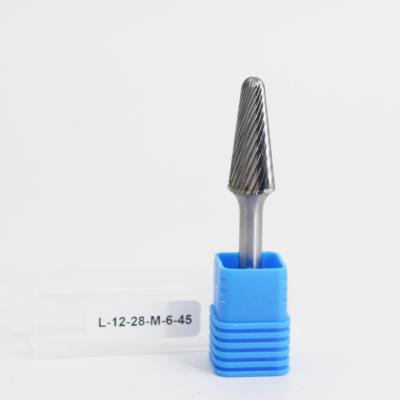 SL Taper Radius End Metal Removal Carbide Burr Single Cut 6mm Shank LOGO Diameter 6-25MM
