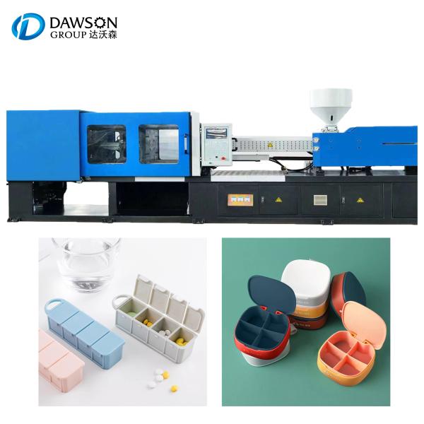 Машина прессформы инжекционного метода литья производства коробки распределителя хранения лекарства еженедельного организатора таблетки небольшая