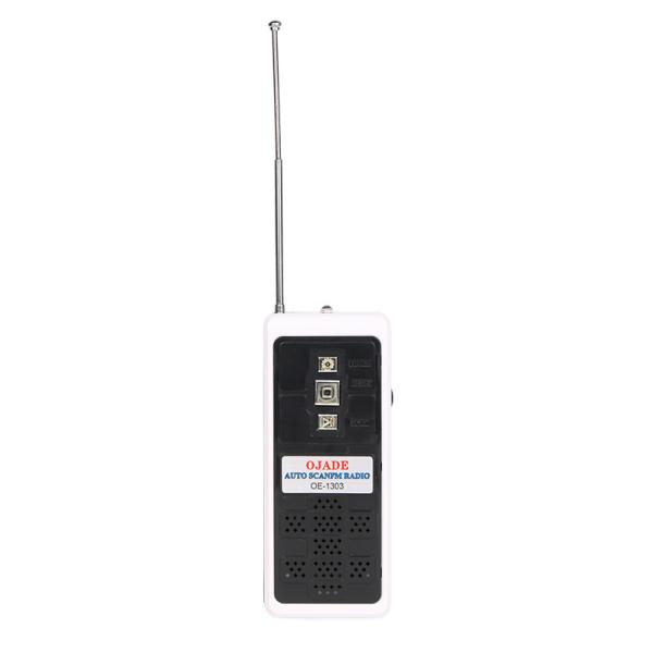 UM3*2 Battery Powered Mini FM Radio Built-in Speaker 88-108MHz Frequency