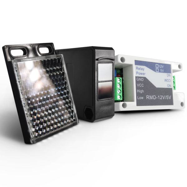 Retro-Reflective Infrared Detector IRR-7R | Compatible with Garage Door Openers 7m