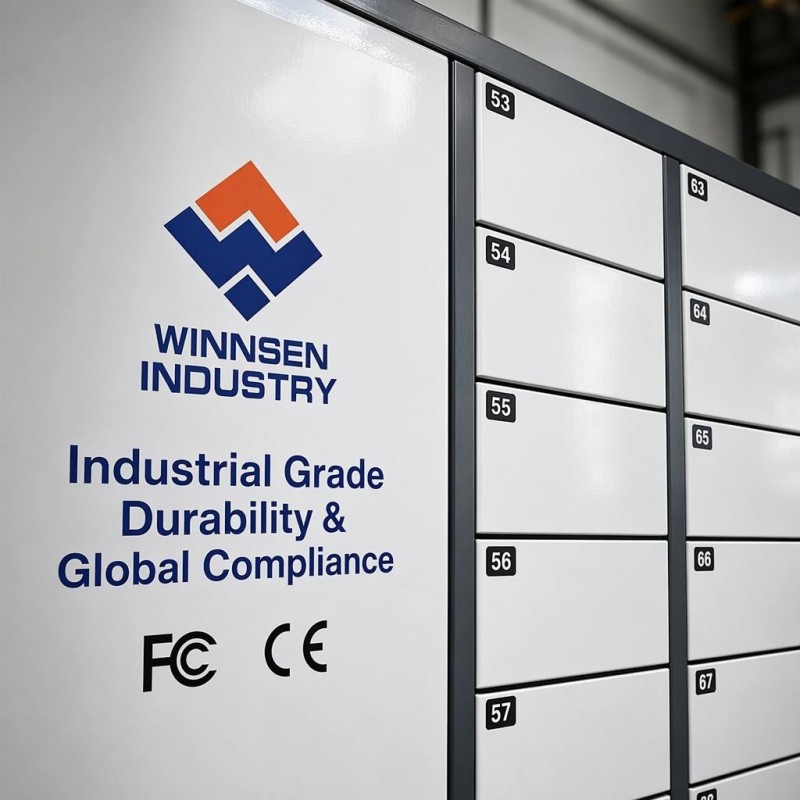 Winnsen Roadside Smart Post Parcel Delivery Locker 24/7 Pickup Drop for Gas Station Convenience