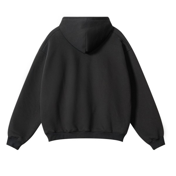 345G Heavyweight Vintage Devil Graffiti Print Oversized Hoodie American Streetwear Pullover Support Custom Logo OEM ODM