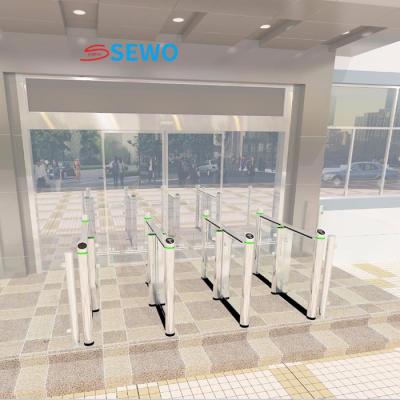 Sistema de controlo de acesso biométrico ao ar livre Porta de velocidade de torneira Sistemas de porta de balanço de aço inoxidável