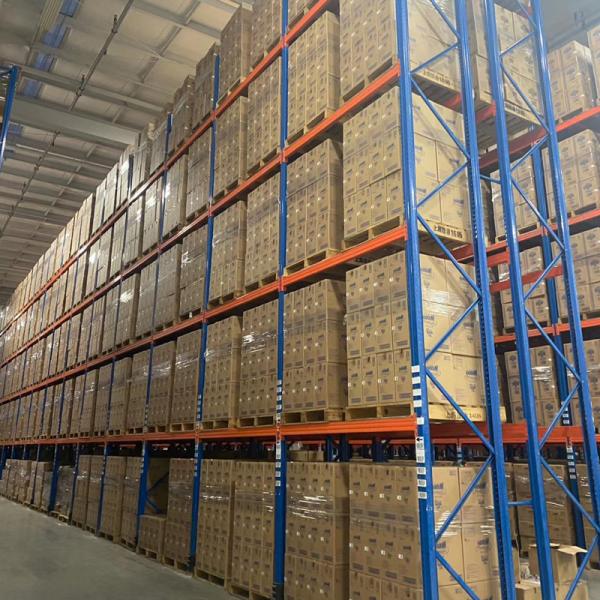 Steel Construction Supermarket Shelves Pallet Racking Adjustable Vertical Design