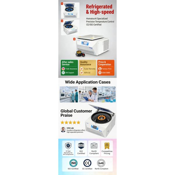 Heavy Duty Refrigerated Benchtop Centrifuge 21000rpm Benchtop Refrigerated Centrifuge 4-21R