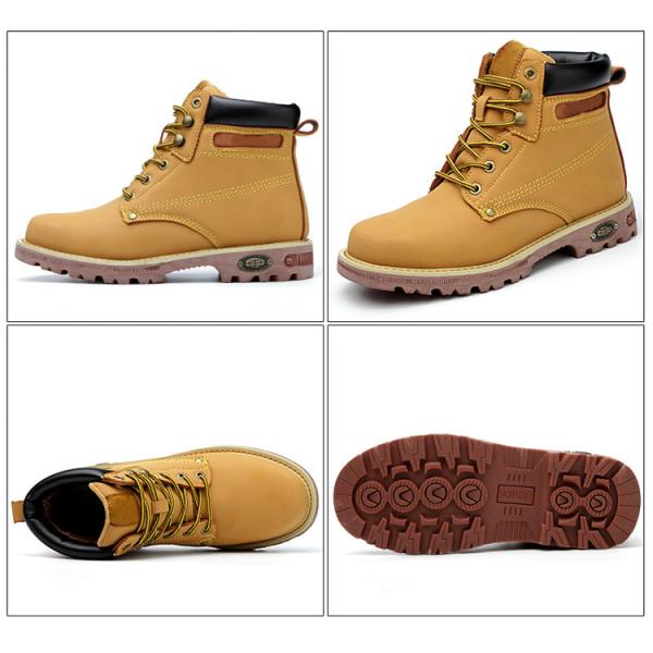 Безопасные ботинки с стальной крышкой на ногах и стальной средней подошвой